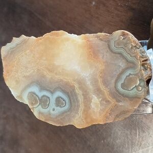 Banded Agate Crystal Rock  Beautiful set of 2. Naturally Made in Nature